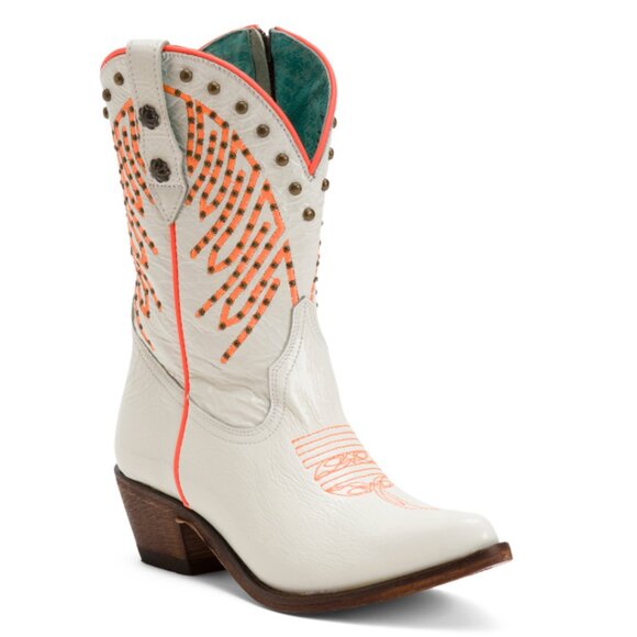 CORRAL BOOTS  Mexico Leather Zippered Pointy Toe Western Boots - Picture 1 of 2